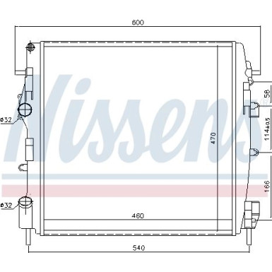 Wasserkühler PKW | RENAULT Kangoo 1,5dCI 03 | 63762