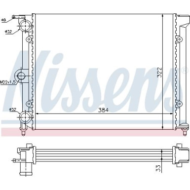 Wasserkühler PKW | SEAT Terra, VW Polo II | 651711