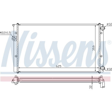 Wasserkühler PKW | VW Golf III,Passat III,Vento | 652471
