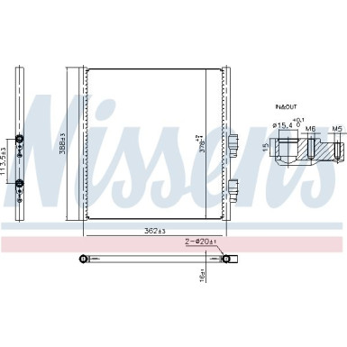 NISSENS Kondensator, Klimaanlage 941308 FIRST FIT
