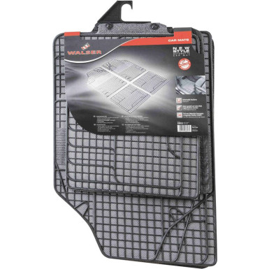 Gummimatte New Style | weiß mit schwarzen Intarsien | 28053