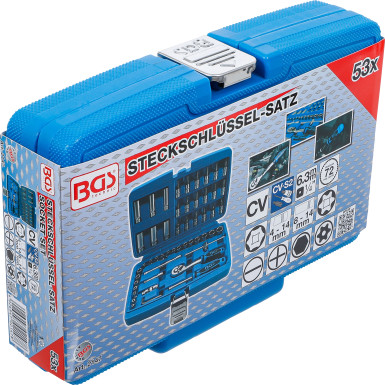 BGS Steckschlüssel-Satz | Antrieb 6,3 mm (1/4"""") | 53-tlg | 2147