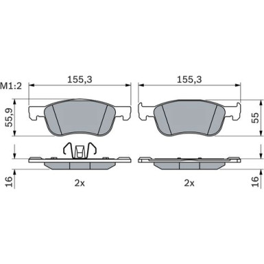 Bremsbelag | FORD Fiesta 7 17 | 0 986 424 867 Bremsbelag | FORD Fiesta 7 17 | 0 986 424 867