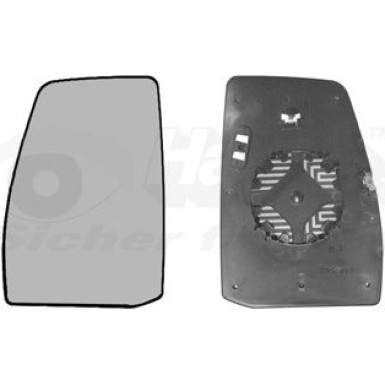 Aussenspiegelglas li Ford Transit Custo konvex OE 1766586 HAGUS