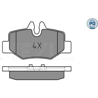 Bremsbelagsatz Db T. Vito/Viano 03- W639 | 025 240 0817/PD