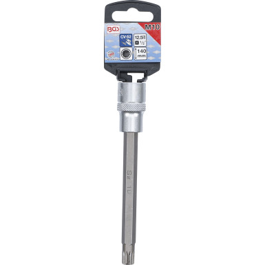 BGS Bit-Einsatz | Länge 140 mm | Antrieb Innenvierkant 12,5 mm (1/2"""") | Innenvielzahn (für XZN) M10 | 5184-M10