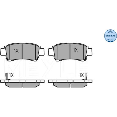 Bremsbelagsatz Toyota T. Avensis Verso 01- Mit Sensor | 025 236 4616/W