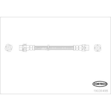 CORTECO Bremsschlauch | 19036498
