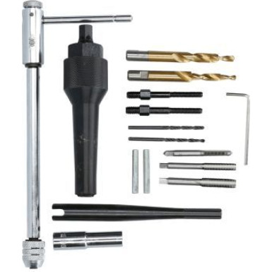 BRILLIANT TOOLS Kit zum Entfernen von Glühkerzen und zum Reparieren von Gewinden | 3-teilig | BT561030