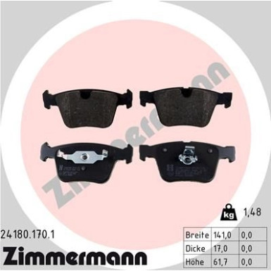 ZIMMERMANN Bremsbeläge 24180.170.1