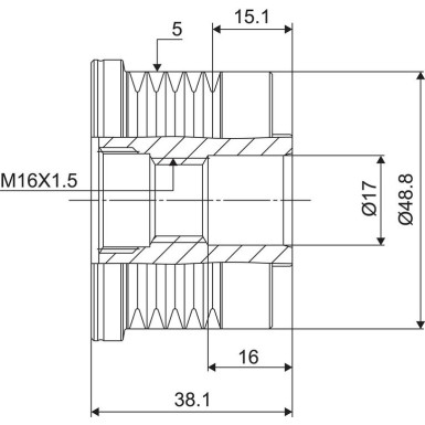 VALEO Generatorfreilauf 588038 VALEO NEW SPARE PART