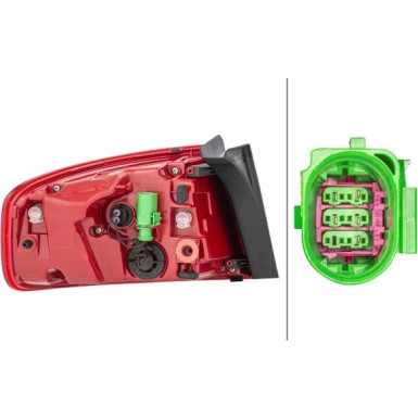 HECKLEUCHTE R 12 V HELLA | AUDI A4 LIM 07-15 | 2SK 010 916-101 HECKLEUCHTE R 12 V HELLA | AUDI A4 LIM 07-15 | 2SK 010 916-101