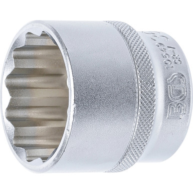 BGS Steckschlüssel-Einsatz Zwölfkant | Antrieb Innenvierkant 12,5 mm (1/2"""") | SW 36 mm | 10649