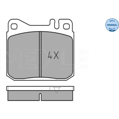 Bremsbelagsatz Db P. W123 79-85 | 252034117