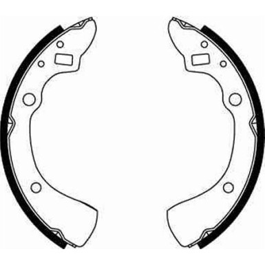 83 461 005 Bremsbacken | MAZDA 323 80 | GS8125