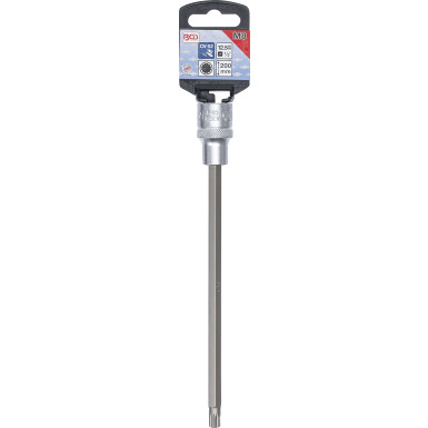 BGS Bit-Einsatz | Länge 200 mm | Antrieb Innenvierkant 12,5 mm (1/2"""") | Innenvielzahn (für XZN) M8 | 4334