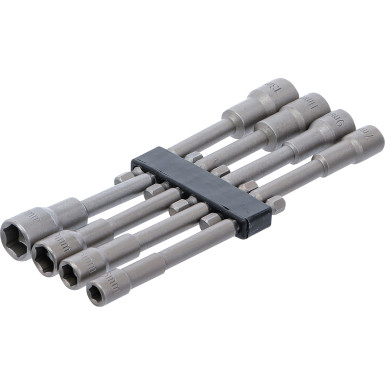 BGS Steckschlüssel-Einsatz-Satz Sechskant | extra lang | Antrieb Außensechskant 6,3 mm (1/4"""") | für Bohrmaschinen | SW 6 - 13 mm | 8-tlg | 2759