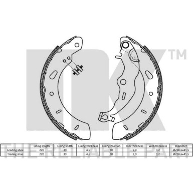 Bremsbacken Ford B-Max/Focus 11 | 2725819