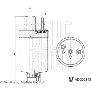 Kraftstofffilter Ford 1.8Tdci/2.0Tdci | ADG02342