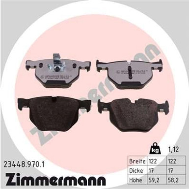 ZIMMERMANN Bremsbeläge 23448.970.1
