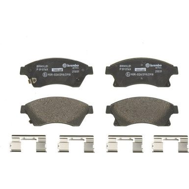 BREMBO Bremsklötze Xtra VA | OPEL Astra, Zafira 09-15 | P 59 076X BREMBO Bremsklötze Xtra VA | OPEL Astra, Zafira 09-15 | P 59 076X