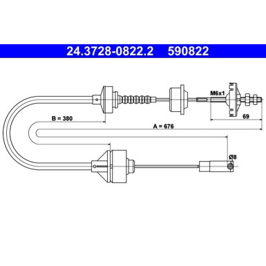 ATE Kupplungsseil ATE Kupplungsseil