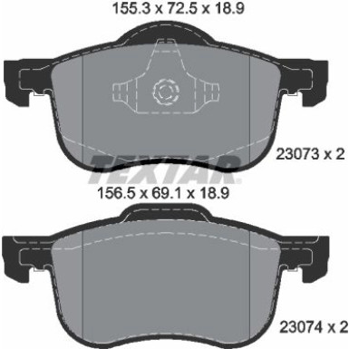 Bremsbelagsatz Volvo P. S60/S80/V70/Xc70 98-10 Epad | 2307381