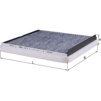 MAHLE Filter, Innenraumluft LAK 74