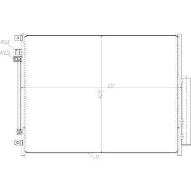 NRF Kondensator, Klimaanlage 350459 EASY FIT