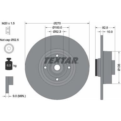Bremsscheibe Renault T. Megane/Scenic 03- Mit Abs-Lager PRO 92154503