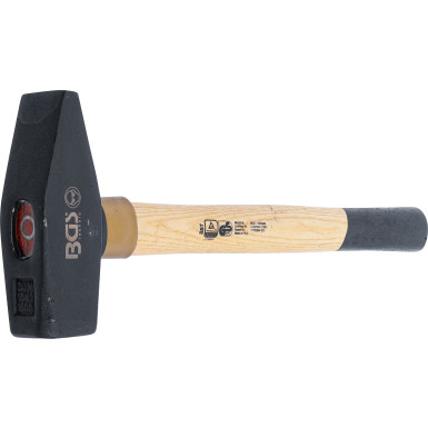 BGS Schlosserhammer | Holz-Stiel | DIN 1041 | 1500 g | 857