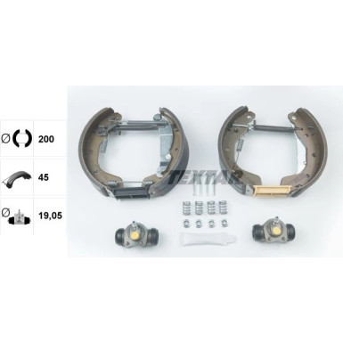 Satz Bremsbacken Opel Astra/Vectra 93 Shoe Kit Pro 84044900