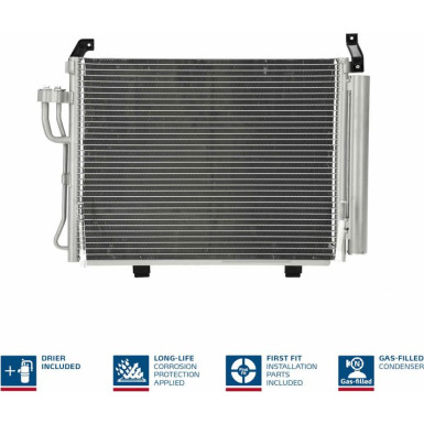 Kondensator PKW HYUNDAI i10 1.1/1.2i 48-63kW 10.07 FIRST FIT 940205