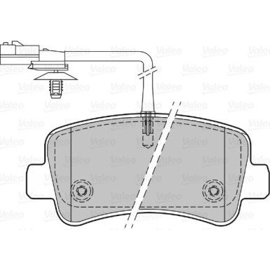 VALEO Bremsbeläge 601151