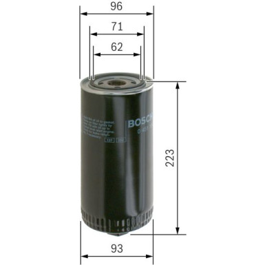 Ölfilter | ASKAM,FENDT,DEUZ-FAHR,MAZ 86 | 0 451 104 015
