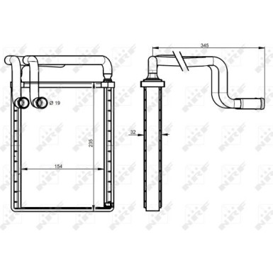 Wärmetauscher, Innenraumheizung EASY FIT 54336