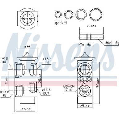 Expansionsventil Ford C-Max 11 FIRST FIT 999251