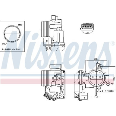 NISSENS Drosselklappenstutzen 955053 FIRST FIT