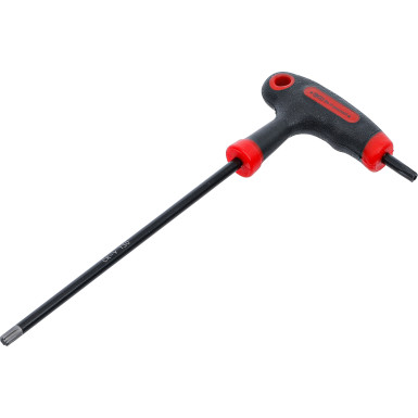 BGS Schraubendreher mit T-Griff und seitlicher Klinge | T-Profil (für Torx) mit/ohne Bohrung T30 | 7880-T30