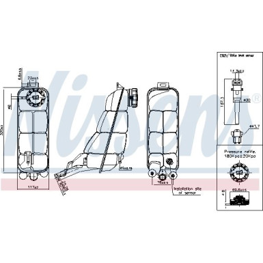 Ausgleichsbehälter Mercedes E200 96 FIRST FIT 996152
