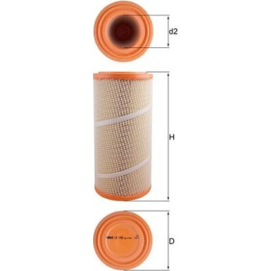 MAHLE Luftfilter | LX 1142