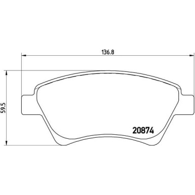 BREMBO Bremsklötze VA | RENAULT Kangoo, Megane, Scenic 97-12 | P 68 034