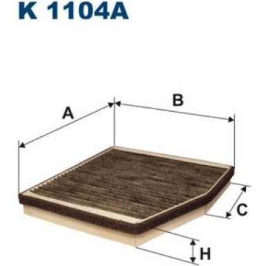 FILTRON Filter, Innenraumluft | K 1104A