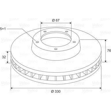 VALEO Bremsscheibe 197718