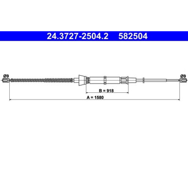 24.3727-2504.2 Seilzug, Feststellbremse