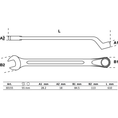 30155 Ring-/Gabelschlüssel