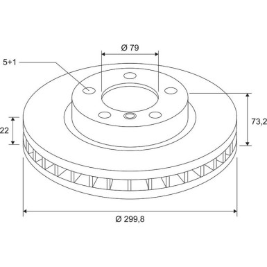 VALEO Bremsscheibe 672590 COATED