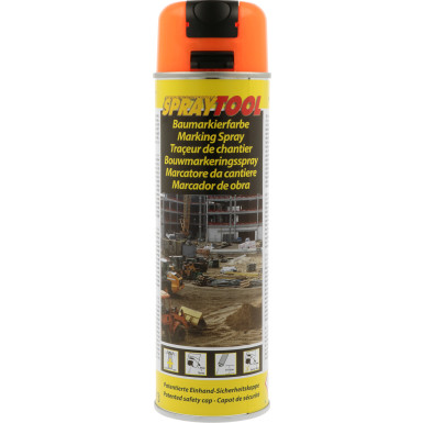 Spray2L Markierer neonorange 500ml | Baum, Baustellen und Forst Markierer | 277078