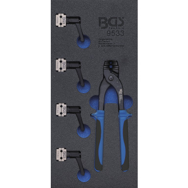 BGS Werkstattwageneinlage 1/3: Rohrbiegegerät- und Bremsleitungsklemmen-Satz | 4,75 + 6 mm | 9533
