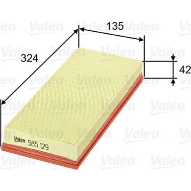 VALEO Luftfilter | 585129